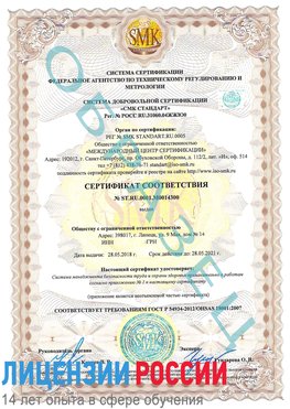 Образец сертификата соответствия Алдан Сертификат OHSAS 18001